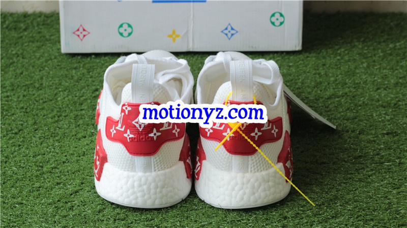 Real Boost Adidas NMD R1 Boost LuisVutton White Mesh